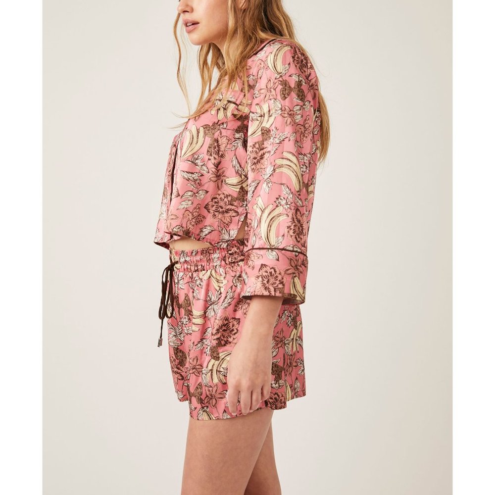 Free People Pink Floral Pajama Set - Picture 2 of 7